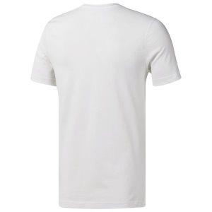 Reebok QQR- Stacked T Shirt Herren - Weiß/Gold - DE 326-TRB